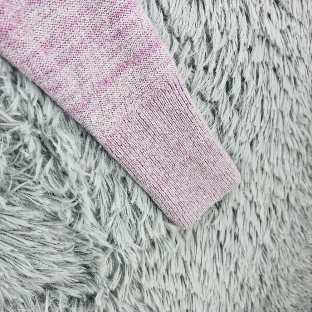 Lou & Grey Sweater Womens Alpaca Wool Blend Small Purple Long Soft Lightweight
